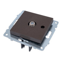 Механизм розетки OVIVO спутник F-коннектор, мокко 600-000319-231