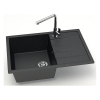 Кухонная мойка Azario Vision 750x505x218 мм, черная CS 00078339
