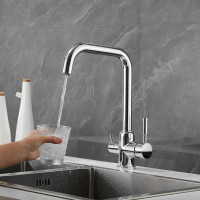 Смеситель для кухни SHEVANIK с подключением к фильтру питьевой воды хром S268