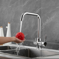 Смеситель для кухни SHEVANIK с подключением к фильтру питьевой воды хром S268