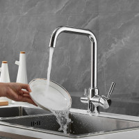 Смеситель для кухни SHEVANIK с подключением к фильтру питьевой воды хром S268