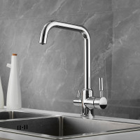 Смеситель для кухни SHEVANIK с подключением к фильтру питьевой воды хром S268