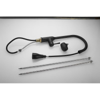 Смеситель для кухни SHEVANIK с выдвижной лейкой душем, черный S163H