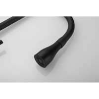 Смеситель для кухни SHEVANIK с выдвижной лейкой душем, черный S163H