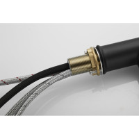 Смеситель для кухни SHEVANIK с выдвижной лейкой душем, черный S163H