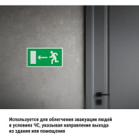 Знак "Направление к эвакуационному выходу налево" TDM ELECTRIC 200х100мм, в упаковке 10 штук SQ0817-0050