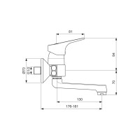 Смеситель для умывальника VIDIMA Видима Некст BA368AA
