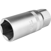 Головка шестигранная свечная с резиновым держателем AV Steel (21 мм; 1/2)  AV-520621