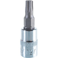 Насадка торцевая 1/4"DR с вставкой-битой T27 Ombra 114327