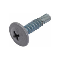 Прессшайба Качественный КРЕПЕЖ 4.2х19 мм, серая RAL 7004, сверло, 250 шт 0300263 КЧ