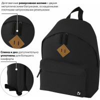 Рюкзак BRAUBERG черный 225381