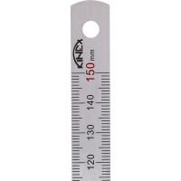 Стальная линейка 150х13х0,5 мм, шкала 1 мм Kinex (K-MET) 1022-0
