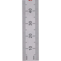 Стальная линейка 150х13х0,5 мм, шкала 1 мм Kinex (K-MET) 1022-0