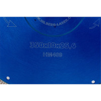 Диск алмазный отрезной Hilberg турбо ультратонкий 350x25.4 Hard Materials X-type HM409