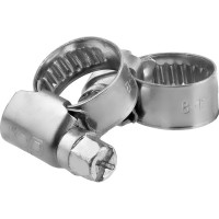 Обжимной хомут из нержавеющей стали MasterProf 8-12 мм, 2 шт ИС.140234