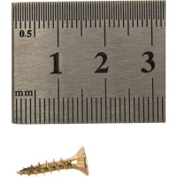 Шуруп Rusconnect CS 03516 с/нарез. д/дерева, потай, 3,5х16, 1000 шт. Желтый цинк 313516