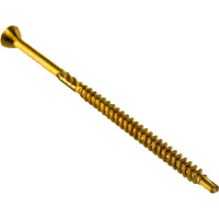 Шуруп для полов и паркета Rusconnect 3,2х60 мм, желтый цинк 100 шт. 3803611