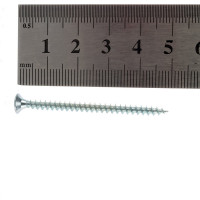 Потайной универсальный шуруп Метизный двор 3,5x50, оцинкованный, 500 шт. 4690441021847