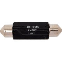 Автолампа диод SKYWAY T11 C5W 49 SMD диодов 1-контурная 41мм обманка белая S08201405