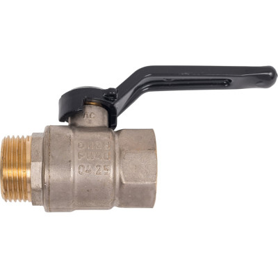 Шаровой кран LD Pride латунь, никель, Ду 25, Ру40, ВР/НР, полнопроходной, рычаг 007-9930 537127