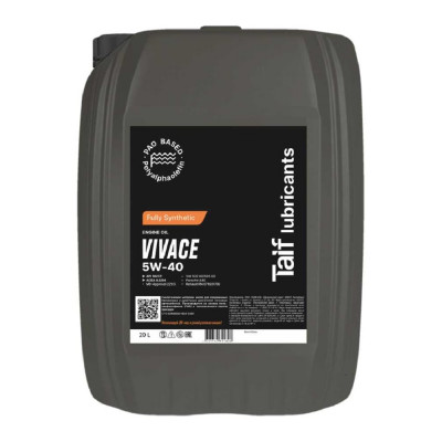Моторное масло TAIF VIVACE 5W-40, 20 л, SN, A3/B4 211027