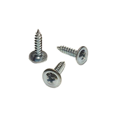 Саморез белый с прессшайбой оцинкованный 4,2x19 мм, ph2, 10 кг GSMETZ 1024219