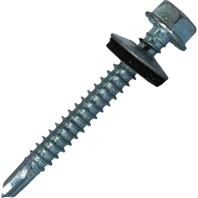 Саморез кровельный по металлу HARDWEX ТМ HWX7-W-P9-6.3x50 мм, св.№3, цинк, 100 шт. 5190000240539