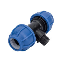 Тройник с наружной резьбой UNIO ШК 25x1/2x25 77025000025M012b