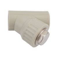 Сетчатый фильтр VALFEX PP-R Дн 25х45°, серый 10141025Г 036-0608