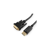 Кабель DisplayPort-DVI Cablexpert, 1.8м, 20M/25M, черный, экранированный, пакет, CC-DPM-DVIM-6