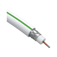Коаксиальный кабель CADENA RG6 для подключения цифрового телевидения RG-White-15m
