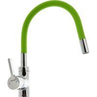 Смеситель для кухни stMira Mira картридж 35 мм, зеленый/хром 5098-5