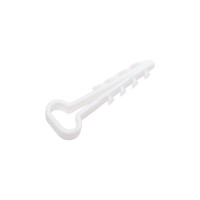 Дюбель-хомут для плоского кабеля EKF белый PROxima 100 шт. plc-cd1-6x12w