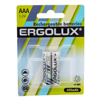 Аккумулятор Ergolux NHAAA600BL2, 1.2В, AAA-600mAh, Ni-Mh, BL-2 12977