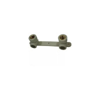 Угольник RTP PN25 комбинированный, с креплением двойной под смеситель, внутренняя резьба, D20х1/2 мм, серая 11046