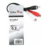 Кабель-разветвитель Telecom, 1RCA M - 2RCA F TAV4954-0.2M