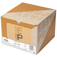 Круг абразивный на бумаге 150 мм, P80, 15 отв., 100 шт EASY PRO 7008010