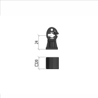 Держатель пластиковый Система КМ D8-10 мм AURAFORT MA0431 PD8-10