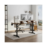 Стол для компьютера EUREKA GIP 60 Walnut ERK-I60P-WN