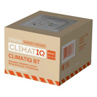 Терморегулятор для теплого пола IQWATT CLIMATIQ BT с ручным управлением, белый 20616
