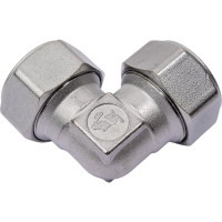 Угольник Giacomini 90, 26x3, латунь, с цанговым соединением, хромированный R561MX062