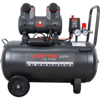 Компрессор VERTON air ac-50/260 230 В, 50 Гц, безмасляный, 260 л/м, 50 л, 8 б, 2 кВт, 2850об/мин, рапид/быстросъем 01.14019.13924