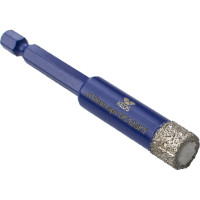 Коронка алмазная с воском по керамограниту PRO 12 мм, 1/4" HEX KEOS DC12SKT