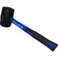 Киянка vertextools 450 г, черная резина, фибергасовая рукоятка  10-50-450