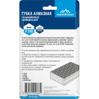 Губка алмазная гальваническая шлифовальная 90x55 мм, Р200 vertextools 90-55-200