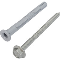 Фасадный дюбель INTERFIX с шестигранной головой и бортом, 10x100, 50 шт. 286