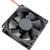 Вентилятор Gembird 80x80x25, подшипник, 3 pin, провод 30 см, 3100 об/мин, FANCASE/BALL-3100