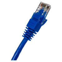 Неэкранированный патч-корд Cabeus U/UTP, категория 5е, 2xRJ45/8p8c, синий, PVC, 0.15м PC-UTP-RJ45-Cat.5e-0.15m-BL