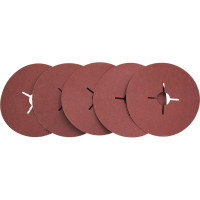 Круг шлифовальный фибровый 125 мм, Р100, 5 шт On 19-05-059