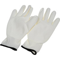 Нейлоновые перчатки с полиуретановым покрытием S.GLOVES KREZ белые, 09 размер 31613-09